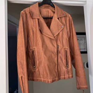 Max studio vegan leather jacket